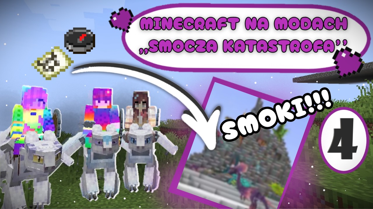 Minecraft na modach.|| Oswajamy SMOKI Z WULKANU.|| Smocza Katastrofa #4||