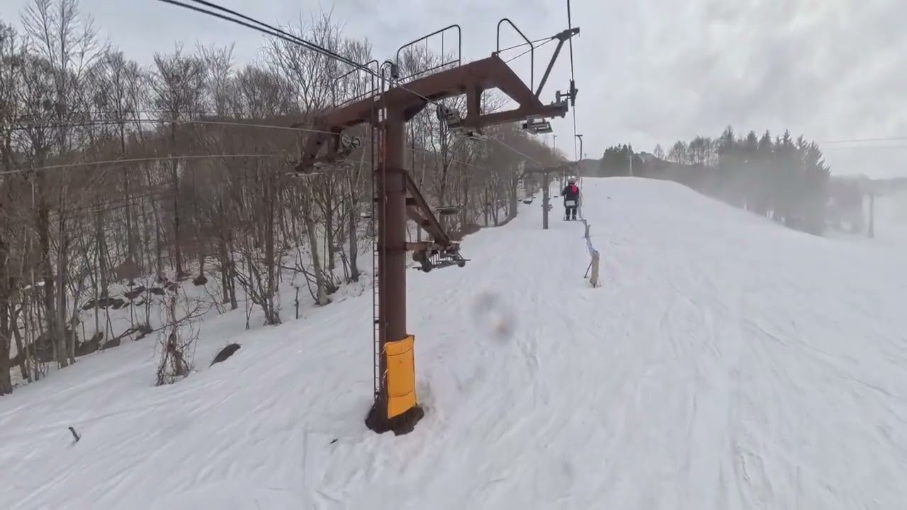 20260227 蔵王温泉スキー場 一人乗りリフト