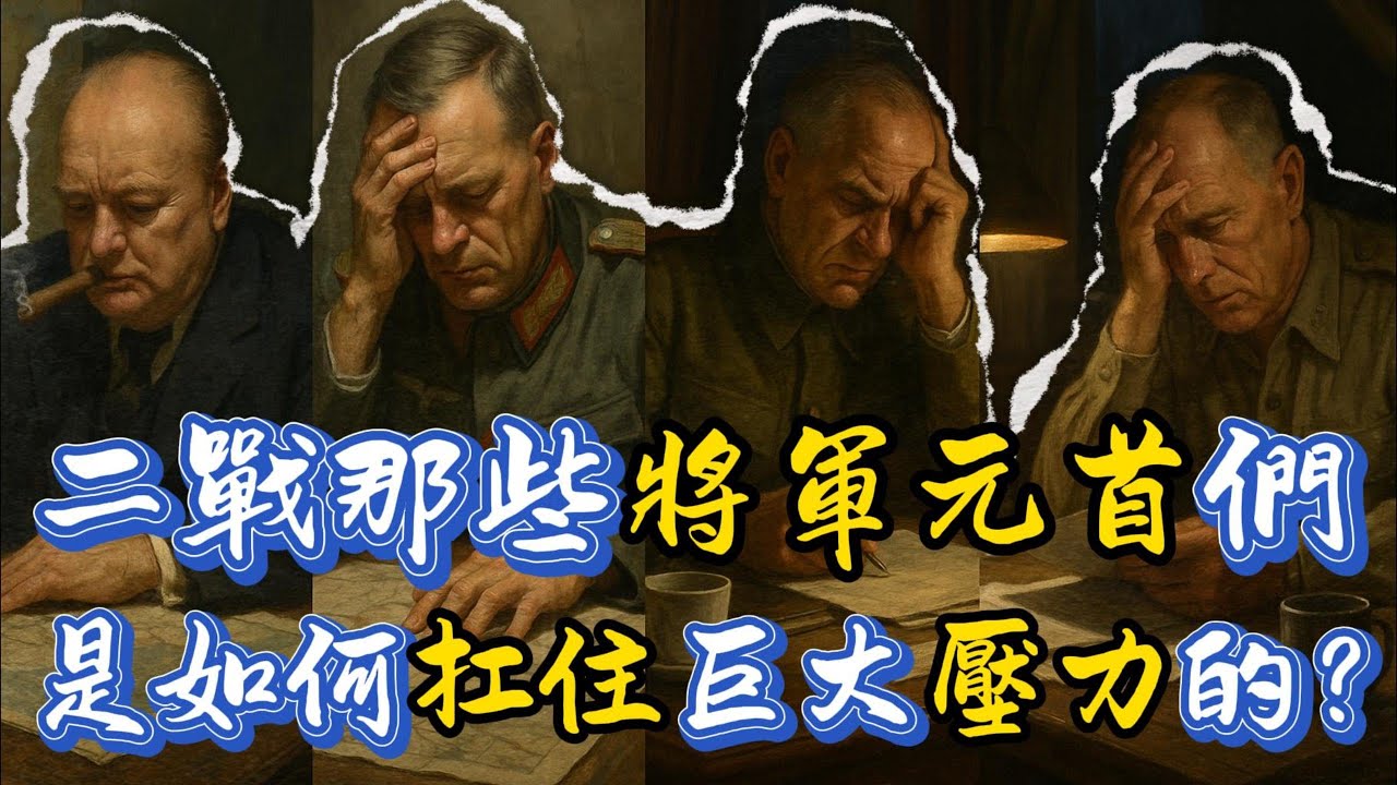 二戰那些將軍元首們，是通過什麼方式扛住巨大壓力的？