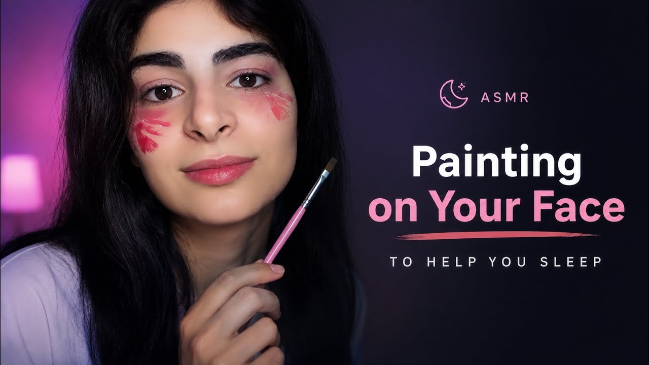 ASMR Painting On Your Face Until You Fall Asleep 😴🖌️🐝 Part 2