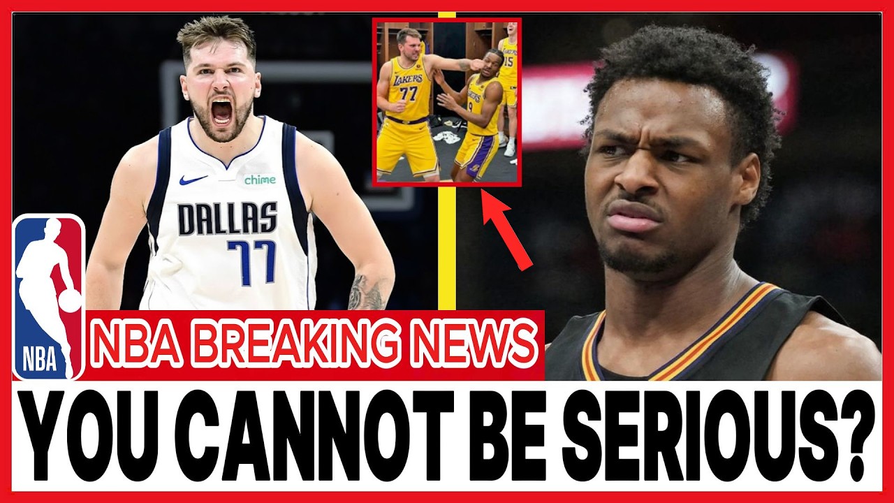 Luka Dončić SNAPS On Bronny James During Live TV Interview