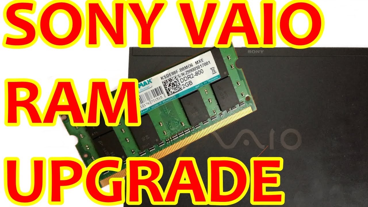 Sony Vaio VGN-SZ4XWN RAM memory upgrade #redigitt Ep.376