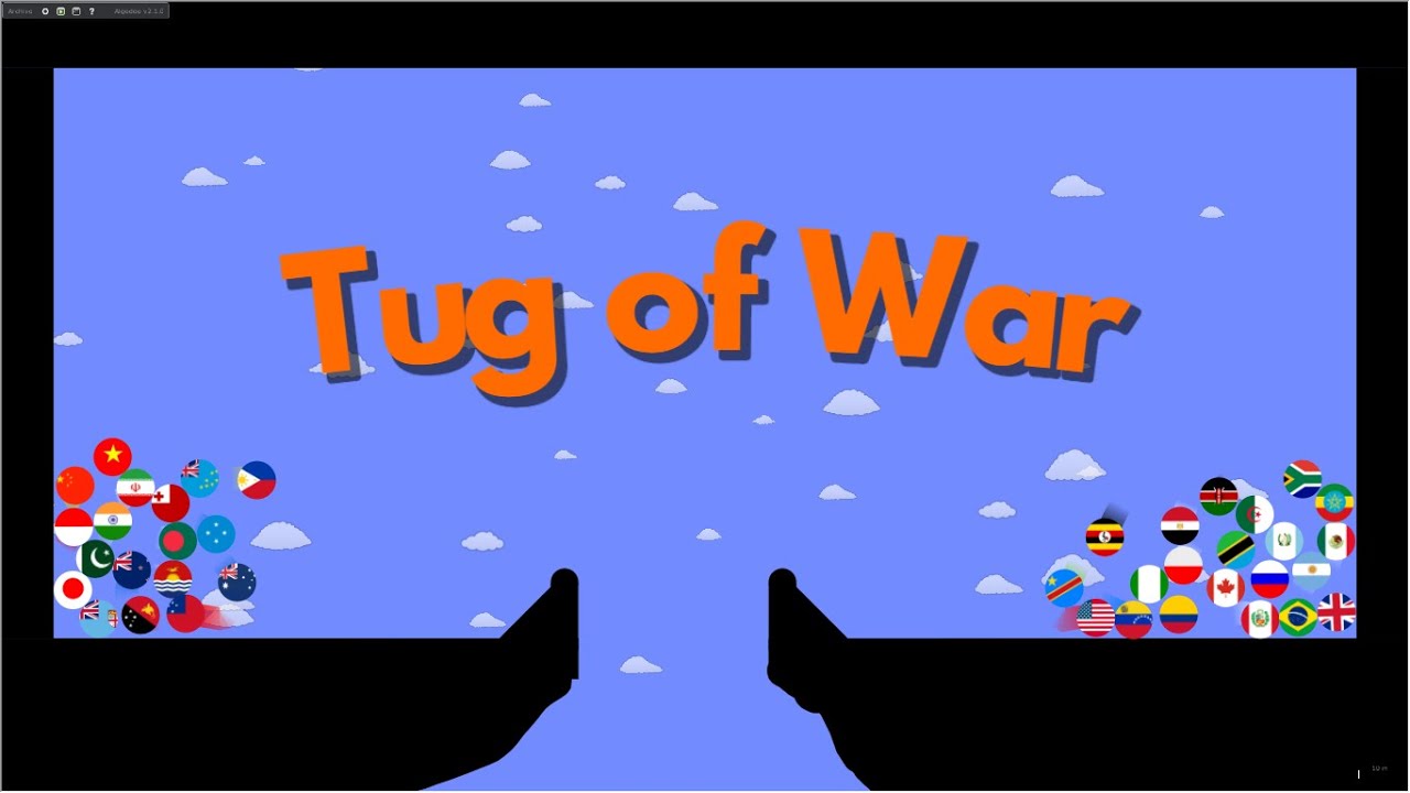 Tug of War in Algodoo