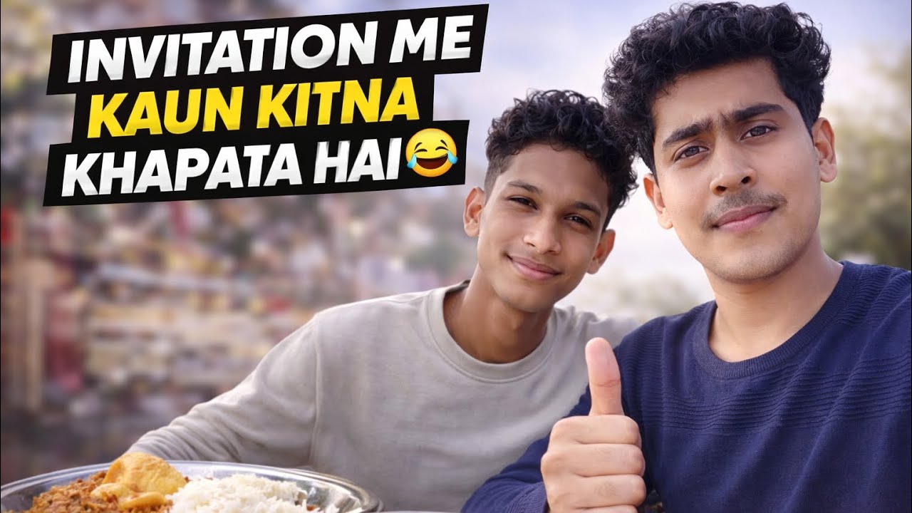 Gaon me dosto ke sath khana 🍛 | Desi Khane ka Invitation | Village Life Vlog@souravjocshorts 