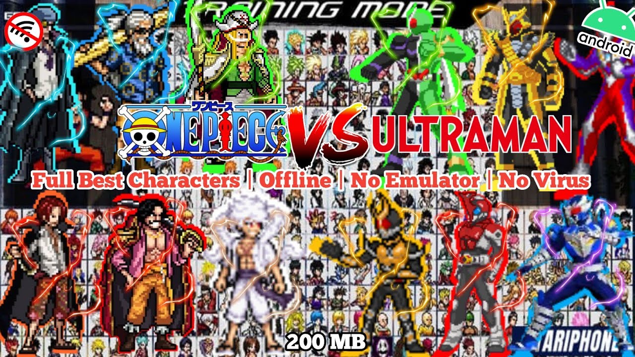 DOWNLOAD ‼️Game One Piece vs Kamen Rider (200MB) Full HD Characters Offline Apk Android 2026 Terbaru