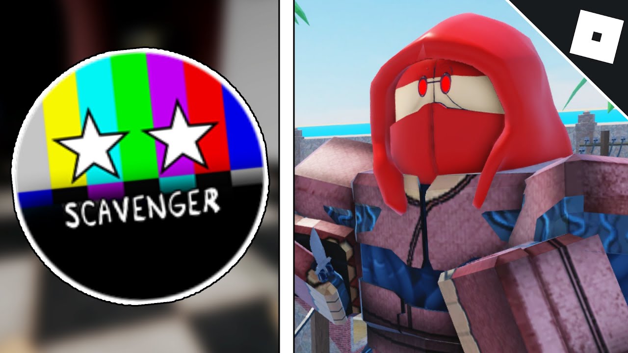 How to get the ANIMATRONIC NINJA SKIN and SCAVENGER BADGE in ARSENAL | Roblox