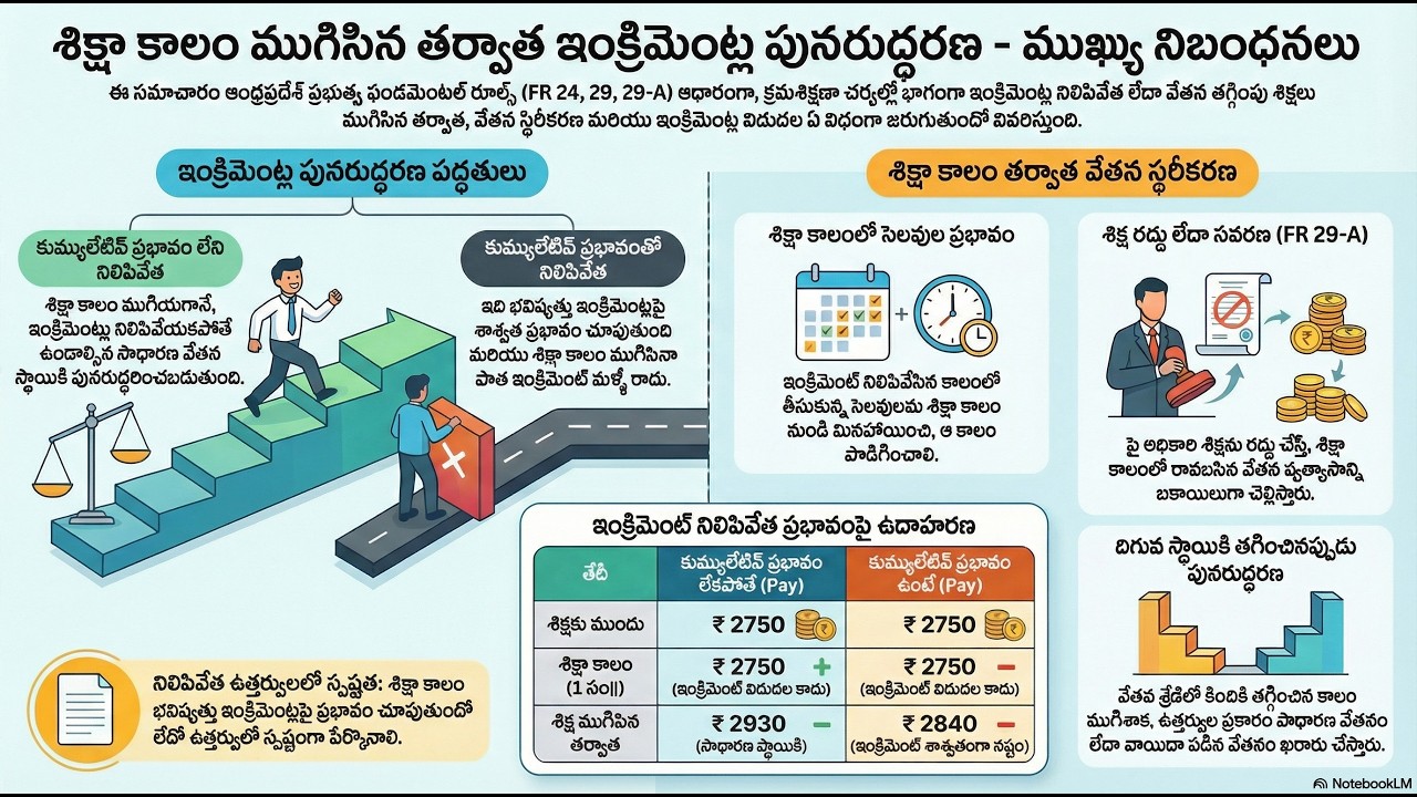 Release of Increments After Completion of Punishments | Fundamental Rules for AP and TG Employees
