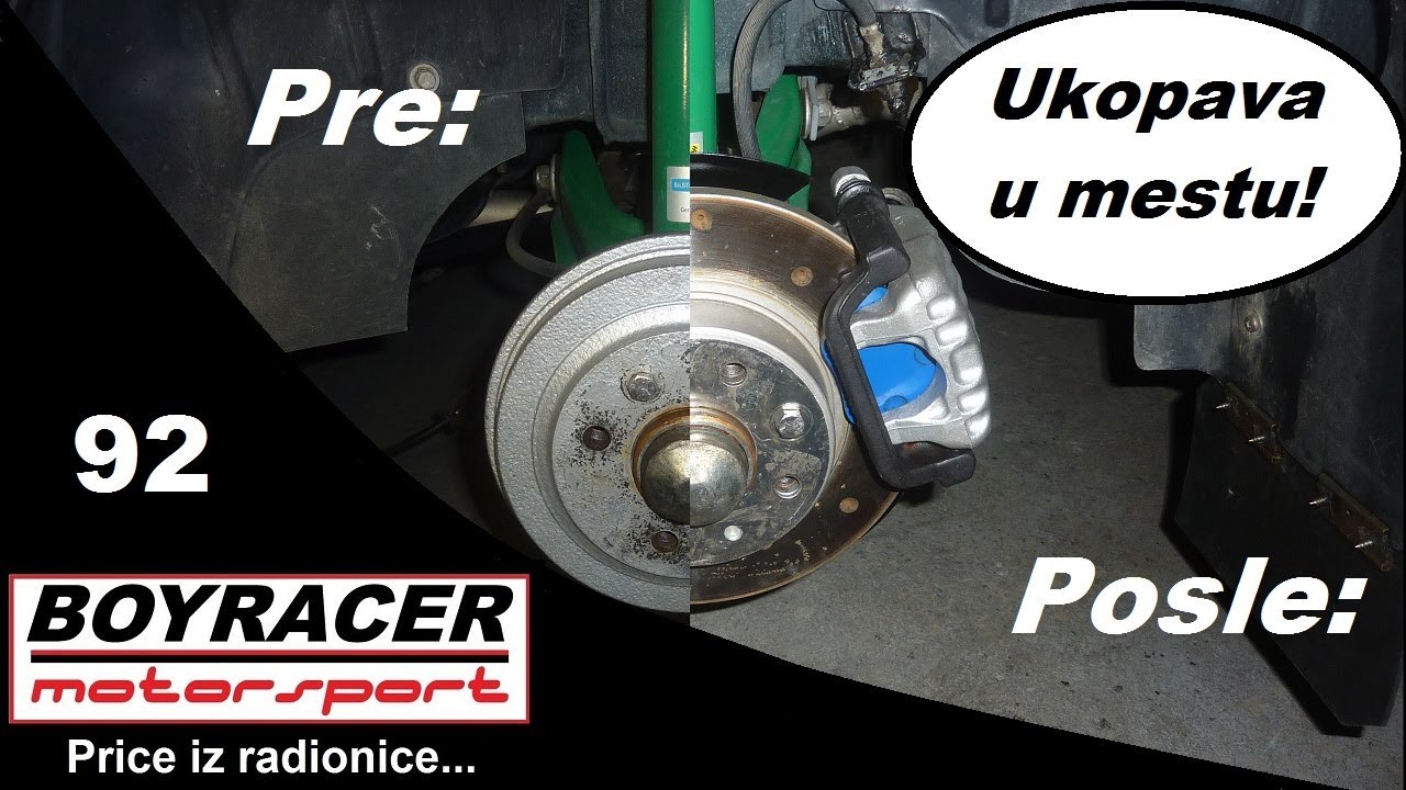 Price iz radionice - Ugradnja zadnjih disk kocnica umesto dobosa na Yugo