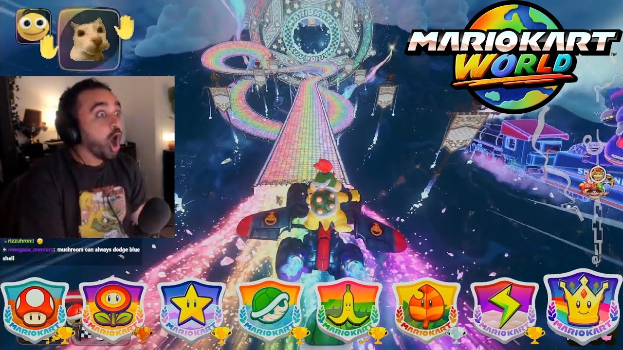 Squeex plays ALL the Mario Kart World maps for the first time! (Highlights)