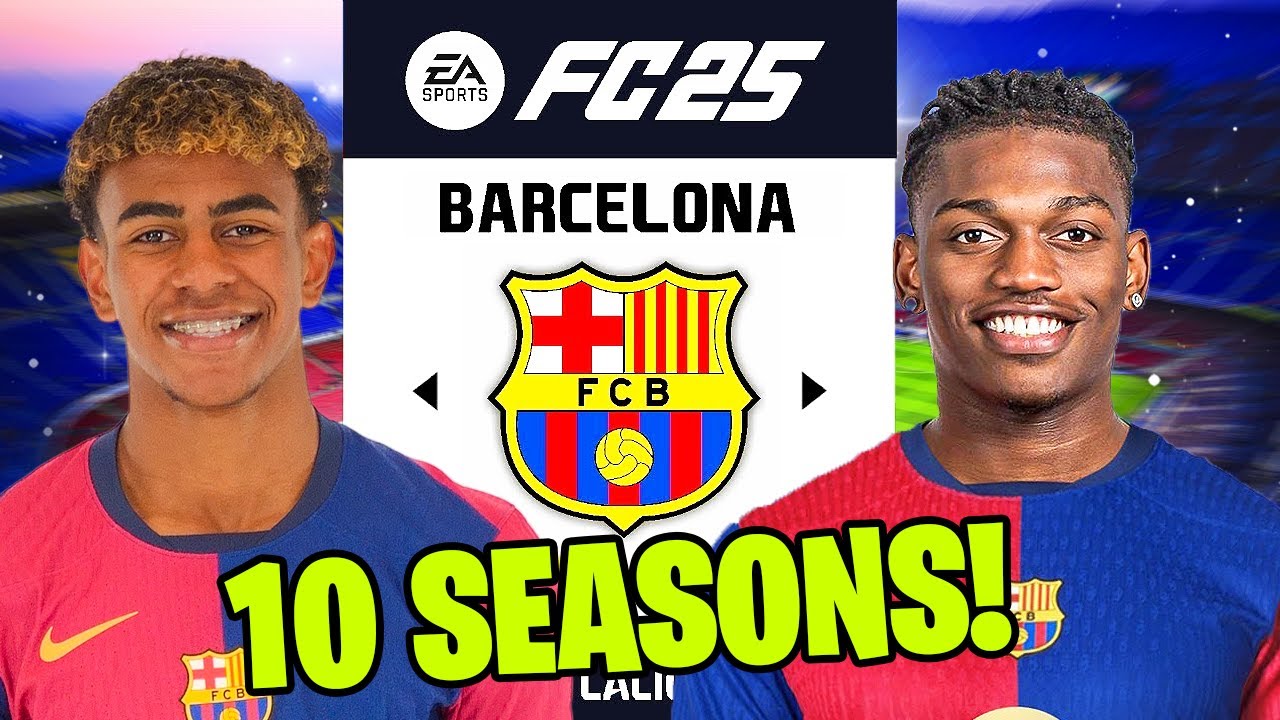 10 SZEZONRA A BARCELONA EDZŐJE LETTEM!😱 Ea Fc 25