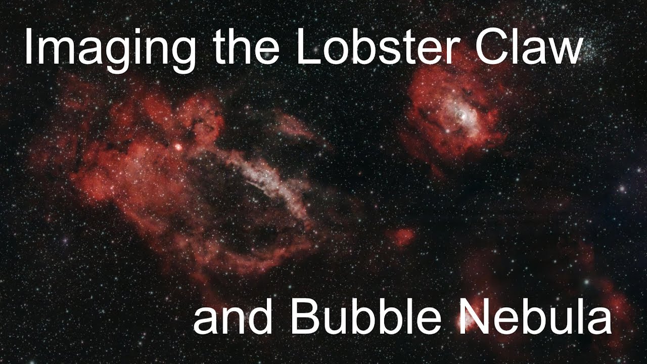 Imaging the Bubble and Lobster Claw Nebula