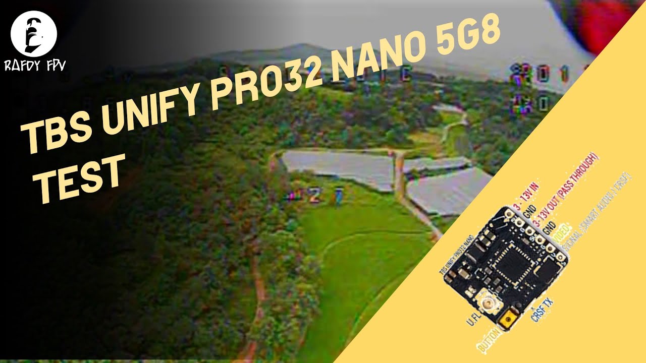 TBS Unify Pro32 Nano 5G8 VTX test (w/ Caddx Trubo Micro F1 FPV cam.)