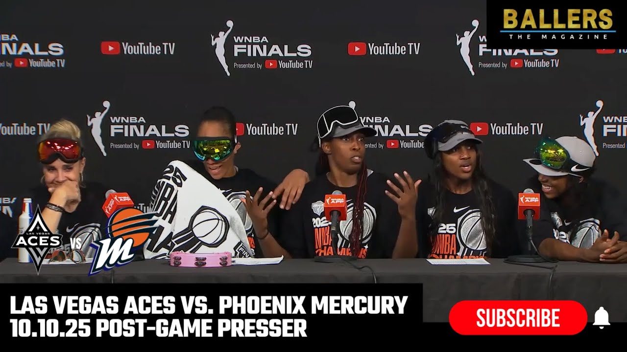 Эйджа Уилсон, Челси Грей, Джеки Янг, Джуэлл Ллойд, Бекки Хэммон: послематчевая пресс-конференция ...