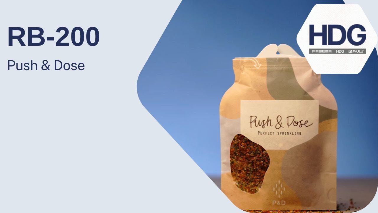 HDG Packaging Machine RB 200 Push & Dose