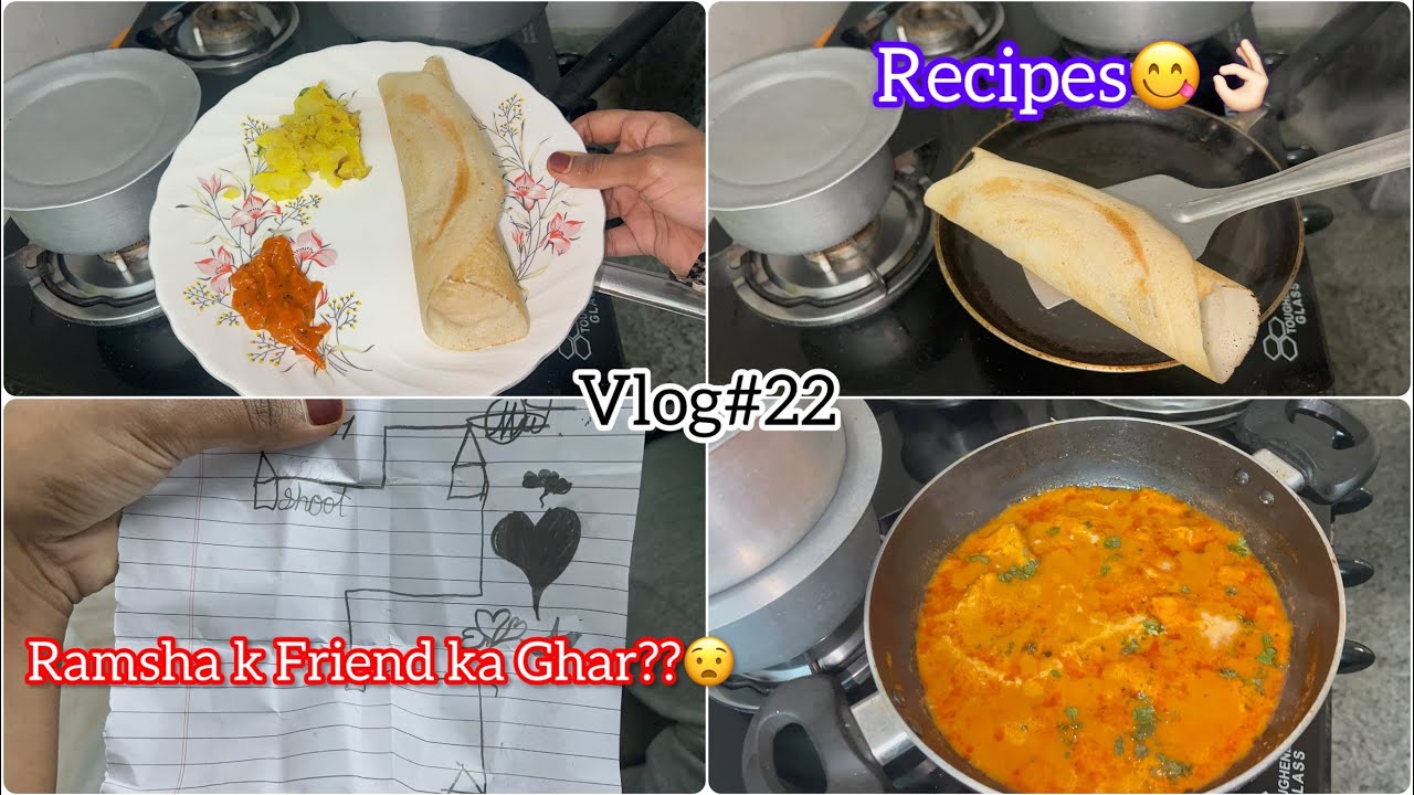 VLOG-22 Simple & Easy Butter Chicken & Crispy Dosa Batter Recipes😋|Afsha’s World 