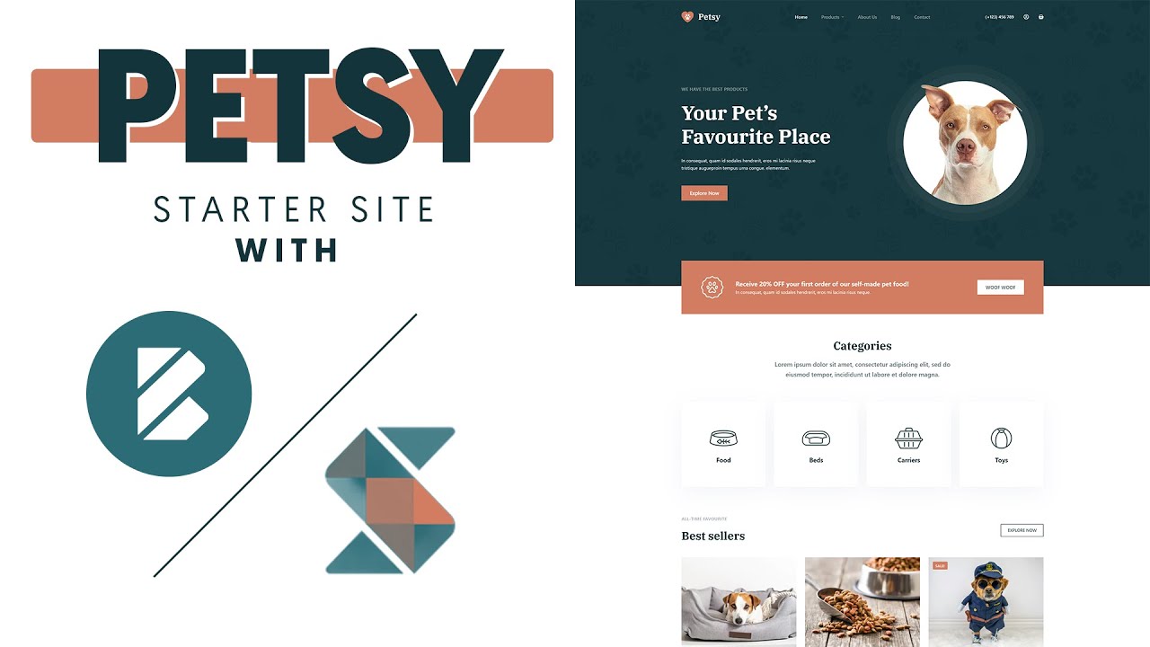 Blocksy & Stackable Petsy | FREE starter site for WordPress