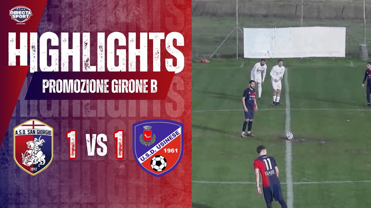 Calcio Promozione Gir. B - San Giorgio Perfugas-Usinese 1-1 (Highlights)