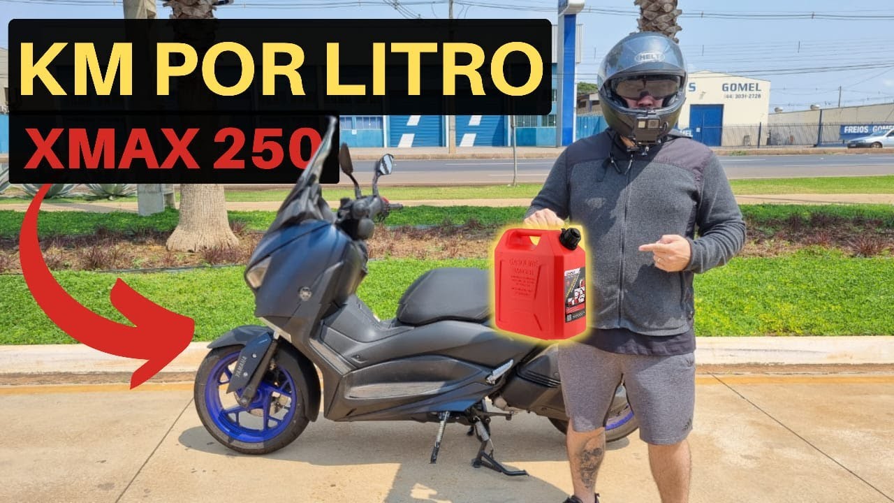 CONSUMO XMAX 250 - QUANTOS KM FAZ COM 1 LITRO?