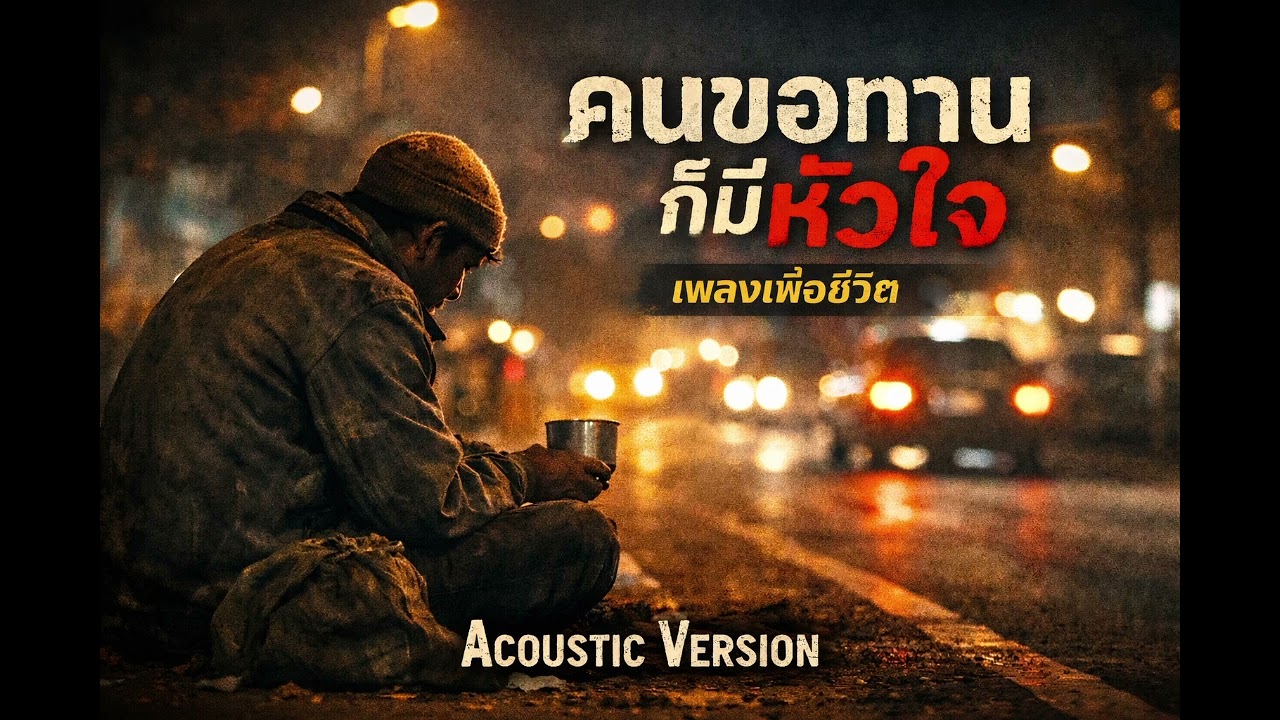 คนขอทานก็มีหัวใจ (เพื่อชีวิต) #คนขอทานก็มีหัวใจ#เพลงเพื่อชีวิต#เพลงไทย#Acoustic#เพลงฟังสบาย#เพลงใหม่