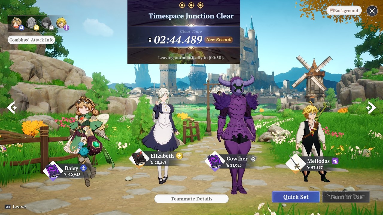 Timespace Junction Sector 12 version 1.8 in 2 minute 44 seconds - The 7 Deadly sins Origin
