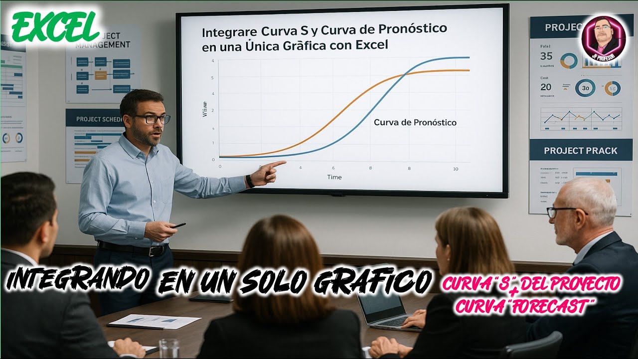 🔥☝Integrando Curva S y Curva Forecast en Una Sola Grafica con EXCEL