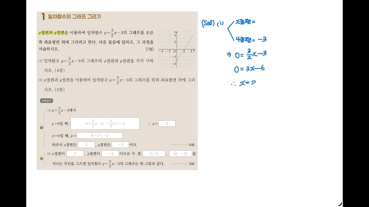 중2 1기말 Ⅲ 1 서술형 문제 대표 1번