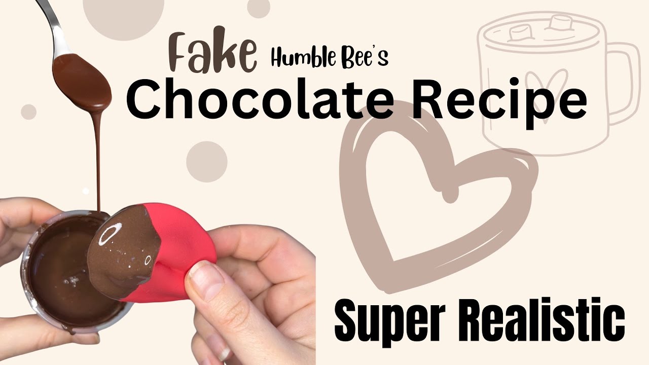 Chocolate Sauce Tutorial - DIY decoden cream, cream glue, Fake Bake chocolate drip