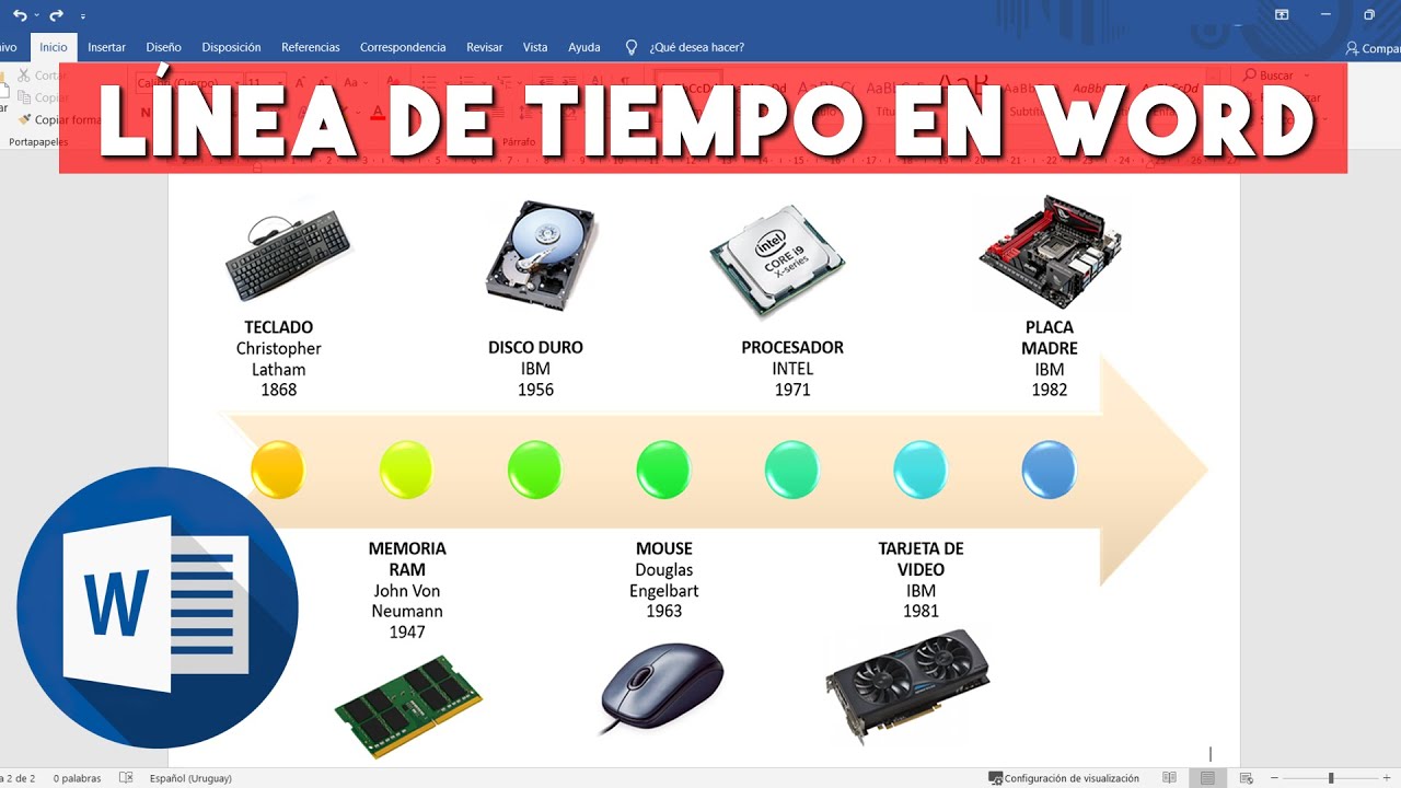 Como Hacer una Linea de Tiempo en Word (Paso a Paso)