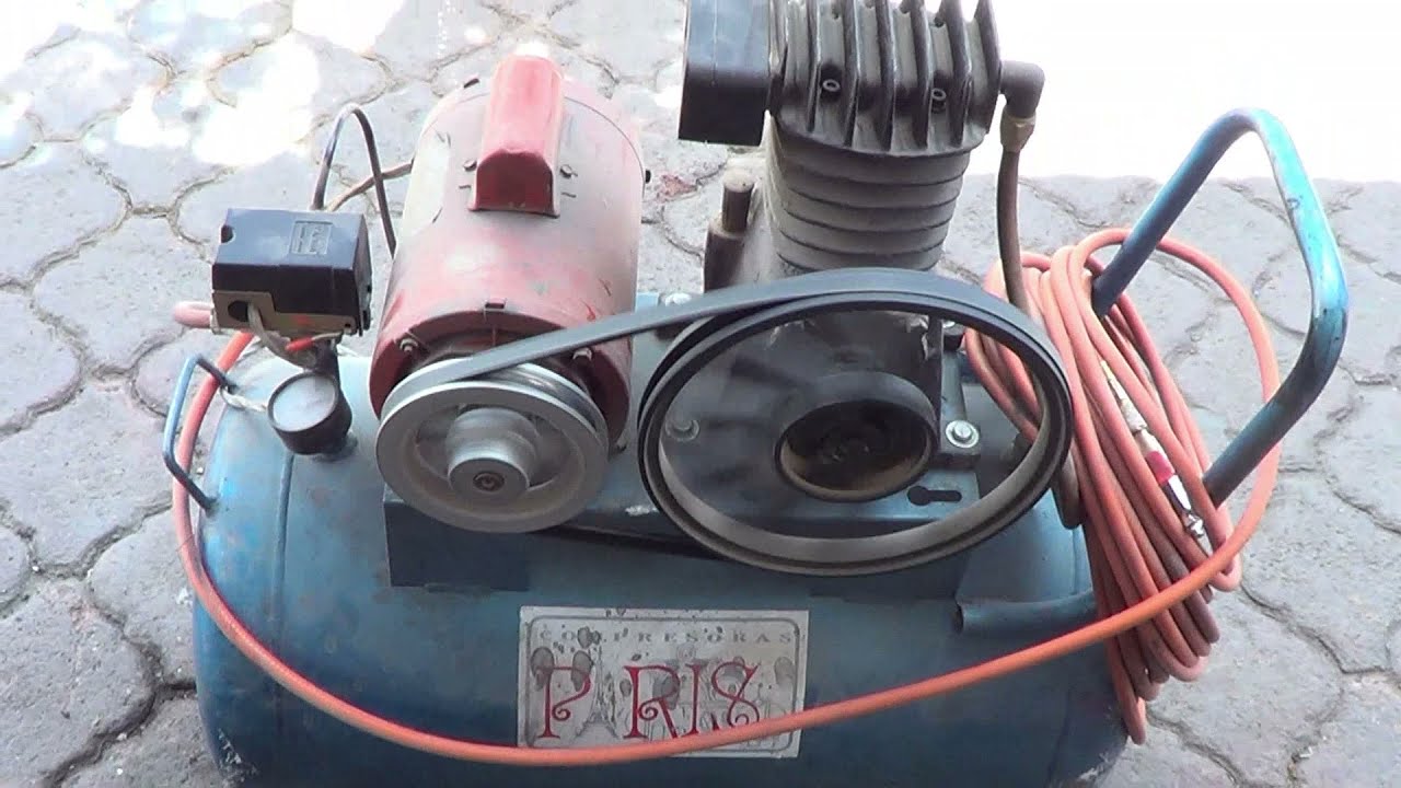 Compresora con tanque picado