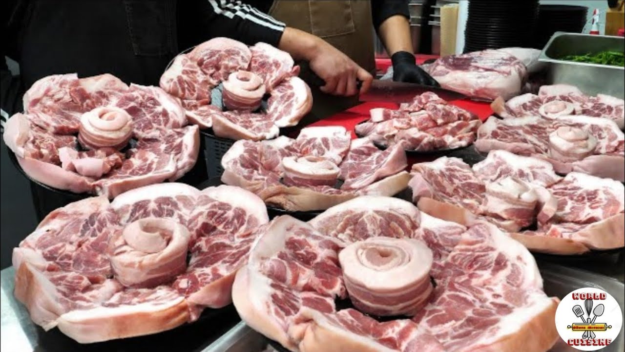 Kore SOKAK Yemekleri - İzgara DOMUZ Eti Gerçek KORE Usulü Özel...