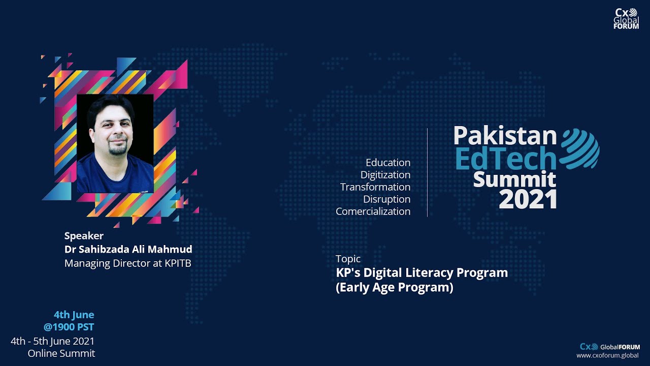 Pakistan EdTech Summit | KP's Digital Literacy Program (Early Age Program)