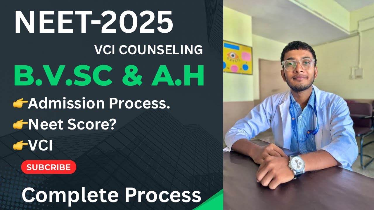 VCI Veterinary Admission Process 2025✅Veterinary Admission By NEET✅ VCI COUNSELLING Assam #aau #vci