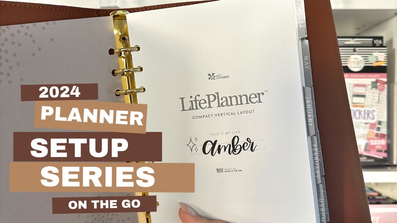 On the Go Planner Set Up | Erin Condren A5 Rings Planner