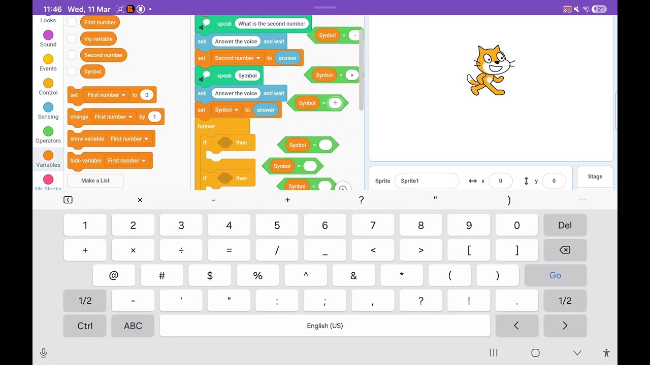 How to make calculator in scratch part 1