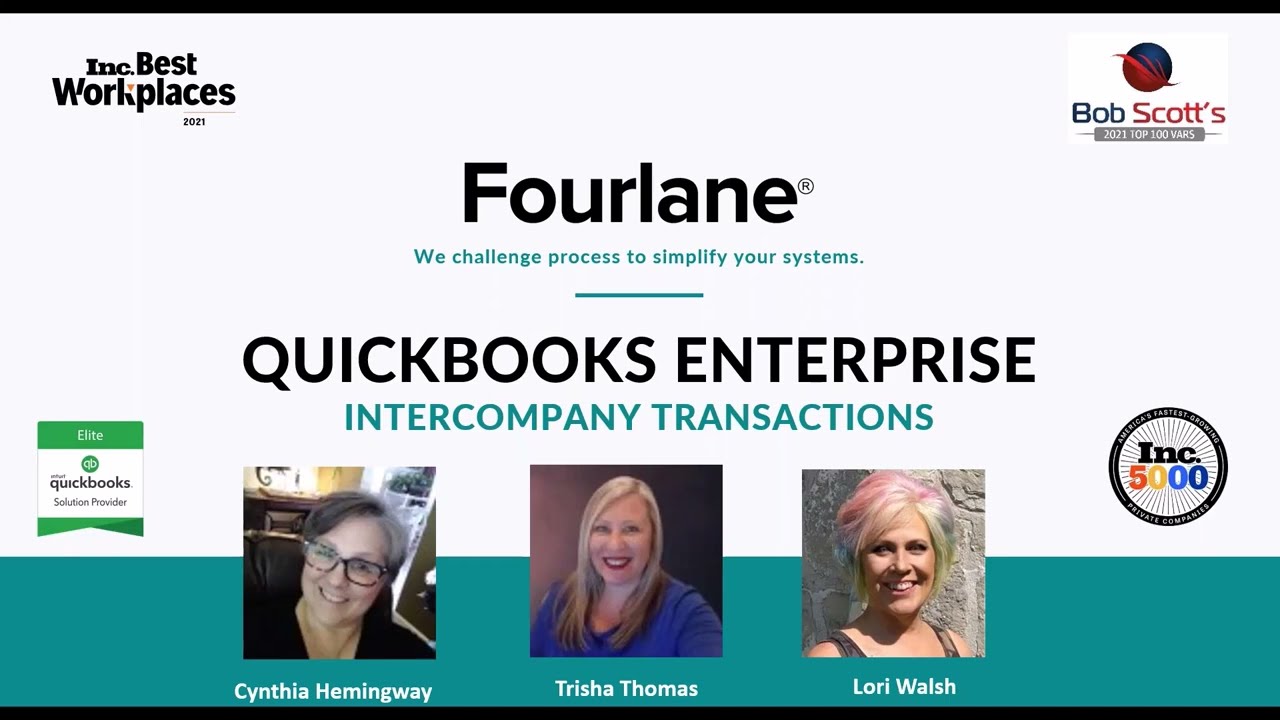 QuickBooks Enterprise - Inter-Company Transactions