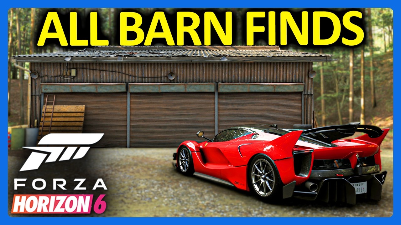 Forza Horizon 6: Все найденные в сараях объекты и их местоположение!!