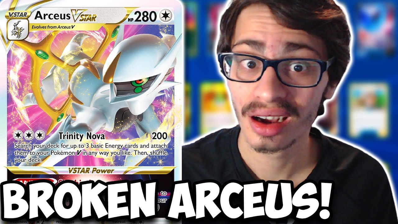 Arceus VSTAR Is BROKEN! Easily The Best New Card! Dark Build, Beats Mew! PTCGO