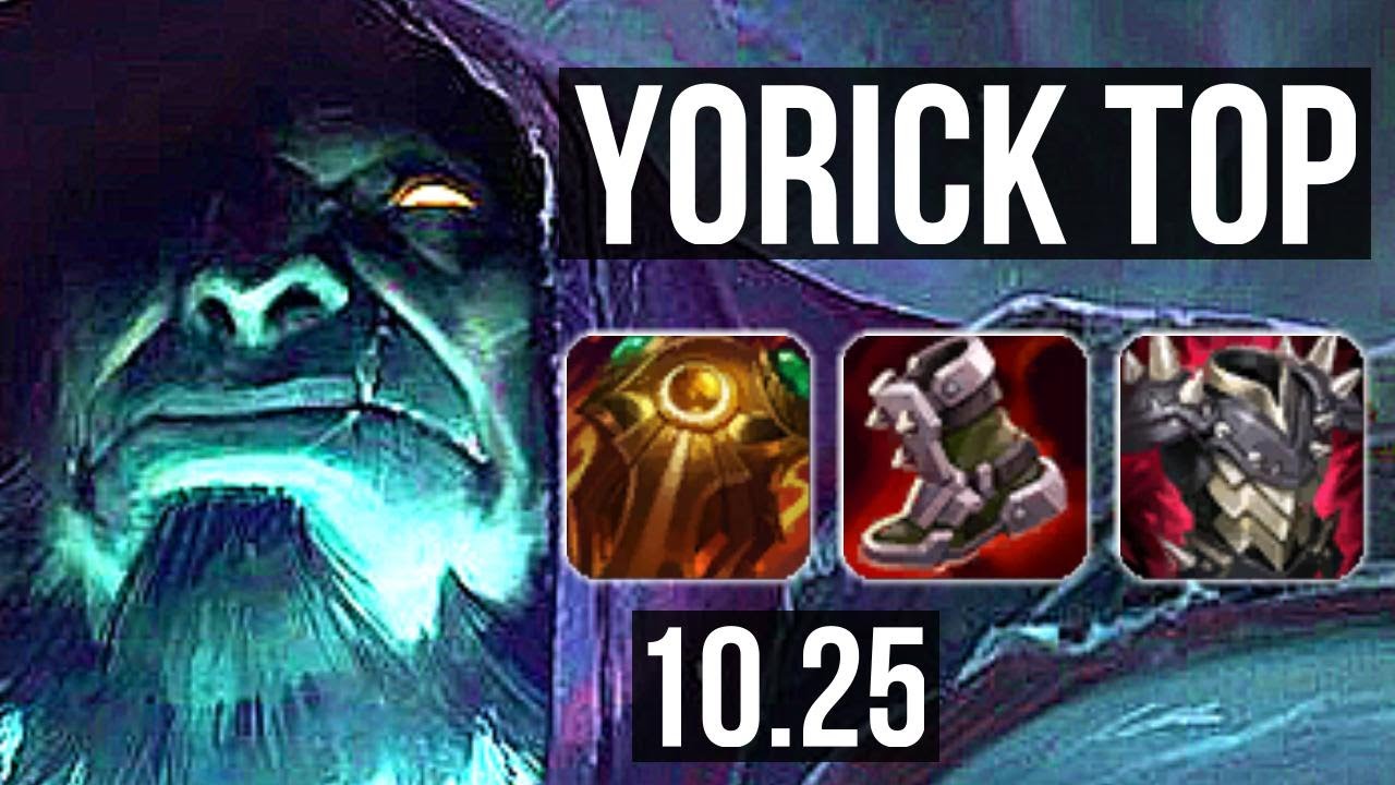 YORICK vs RENEKTON (TOP) | 1400+ games, 1.1M mastery, Rank 10 Yorick | BR Master | v10.25