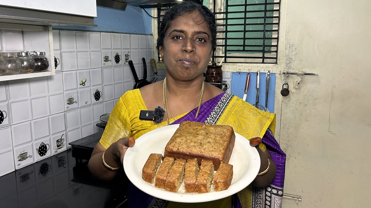 2 பழுத்த வாழைப்பழம் இருந்தால் Bakery Style 2 Kg Banana Cake இப்படி செய்து அசத்துங்க - Banana Cake