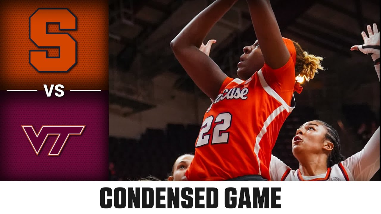 Syracuse vs. Virginia Tech Condensed Game | 2024-25 ACC Women's Basketball
