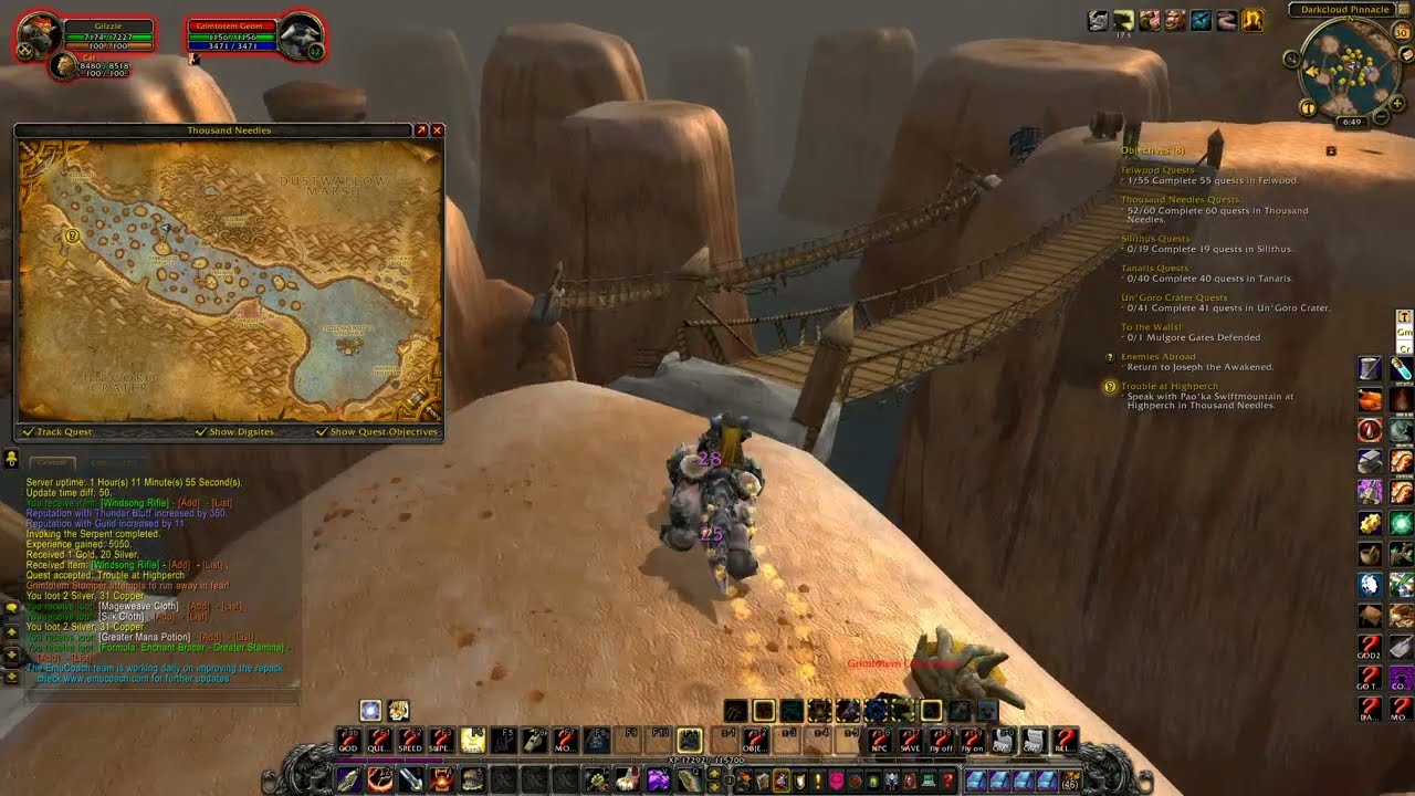 WOW Cata Quest 'Trouble at Highperch - 28085' Horde on a PS