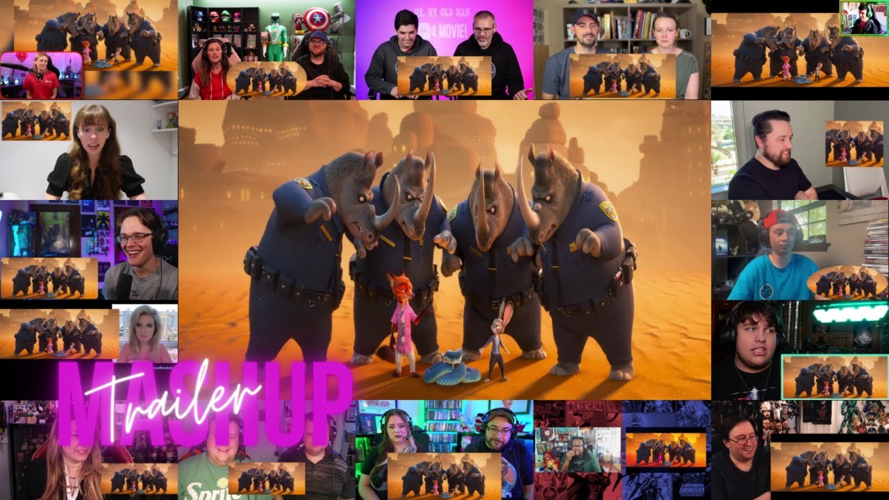 Zootopia 2 - Teaser Trailer Reaction Mashup 🐰🦏 - Ginnifer Goodwin - Jason Bateman - Disney
