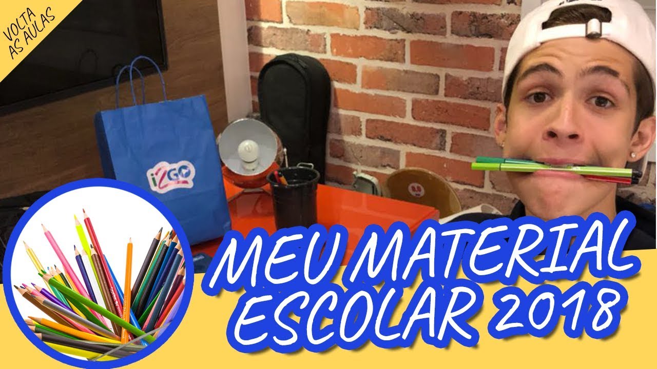 MEU MATERIAL ESCOLAR 2018! - João Guilherme