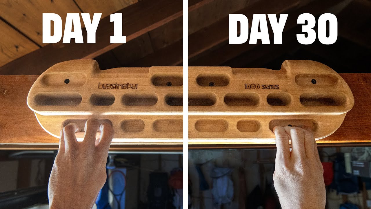 Средний скалолазный фингерборд каждый день в течение 30 дней: невероятные результаты