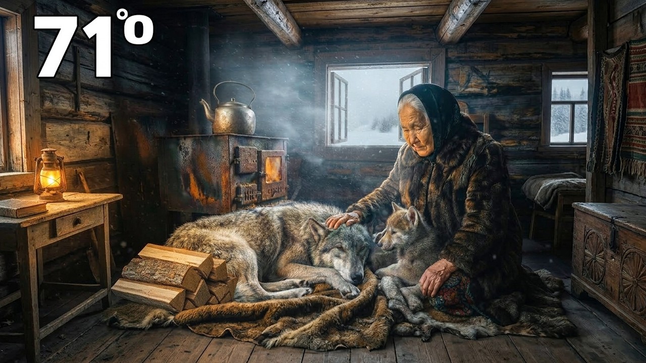 A 75-Year-Old Woman Saves Two Wild Wolves at -71°C | Survival & Compassion in Siberia ❄️🐺