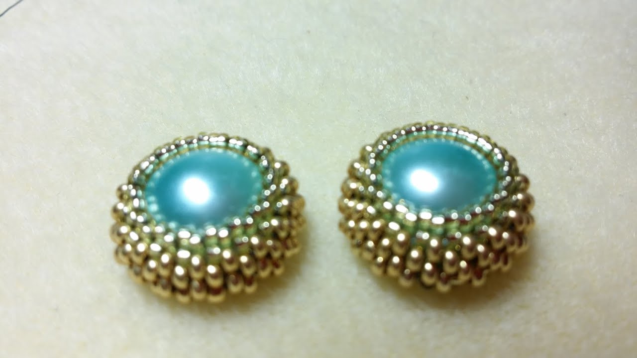 DIY - incastonatura mezze perle (Dome beads)  da 14 mm