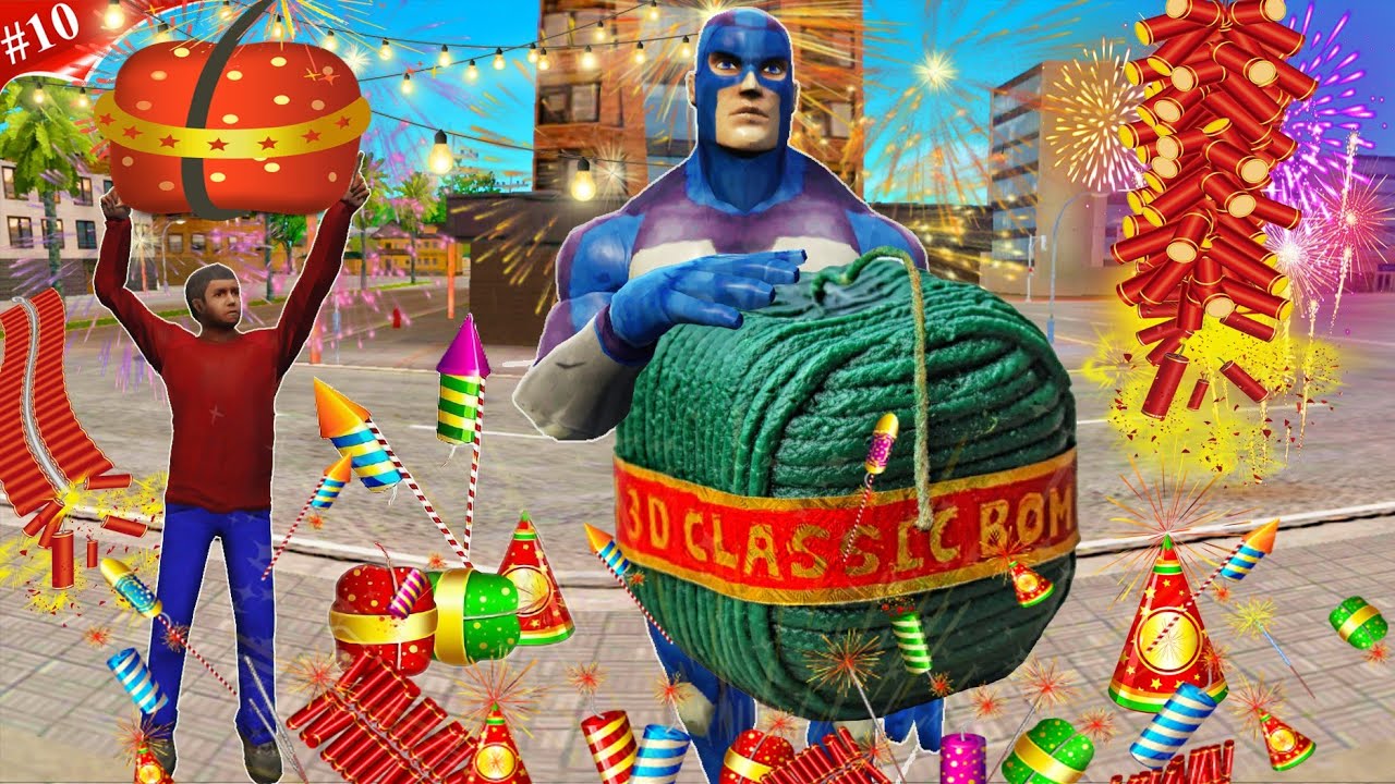 Diwali Celebration in Rope Hero Vice Town by Game Definition #10 Hindi Tipson Dada Patakha GTA 5