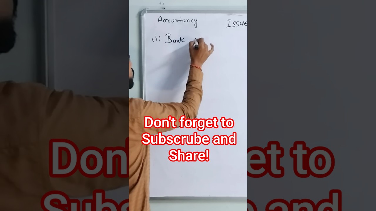 Issue of shares Journal Entries | #accounts