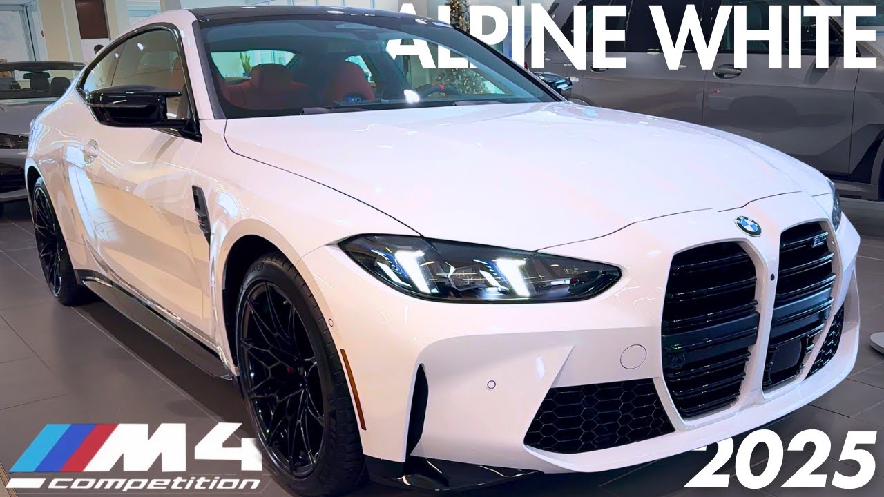 2025 BMW M4 G82 COMPETITION REVIEW | ALPINE WHITE EXTERIOR - FIONA RED INTERIOR COMBO