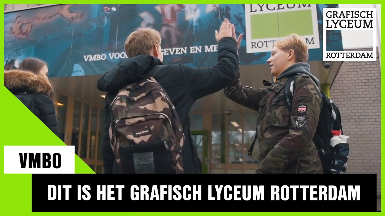 Dit is het vmbo van het Grafisch Lyceum Rotterdam